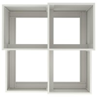 Tuin Bloempot Wit 80 x 80 x 60 cm Staal 8