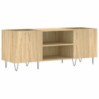 Platenkast 121x38x48 cm bewerkt hout sonoma eikenkleurig 2