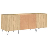 Platenkast 121x38x48 cm bewerkt hout sonoma eikenkleurig 6