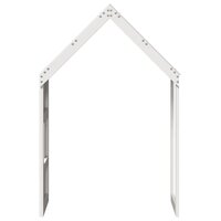 Kinderbedhuisje 55x99x139,5 cm massief grenenhout wit 5