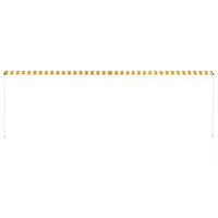 Luifel uittrekbaar 400x150 cm geel en wit 5