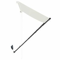 Luifel uittrekbaar met LED 300x150 cm cr&egrave;me 6