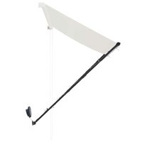 Luifel uittrekbaar met LED 350x150 cm cr&egrave;me 6