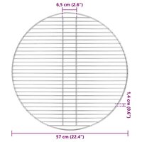 Barbecuerooster Zilver 57 x 57 cm Roestvrij staal 6