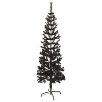 Kerstboom smal 150 cm zwart 3
