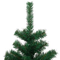 Kunstkerstboom met verlichting en standaard 150 cm PVC groen 7