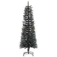 Kunstkerstboom met standaard smal 120 cm PVC groen 2