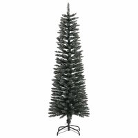 Kunstkerstboom met standaard smal 150 cm PVC groen 3