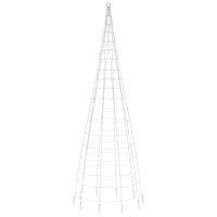 LED-kerstboom aan vlaggenmast 550 LEDs kleurrijk 300 cm 5