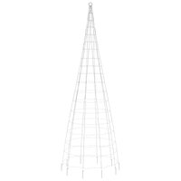 LED-kerstboom aan vlaggenmast 550 LED&amp;apos;s 300 cm blauw 5