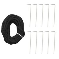 LED-kerstboom aan vlaggenmast 550 LED&amp;apos;s 300 cm blauw 9