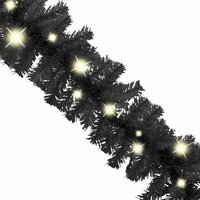 Kerstslinger met LED-lampjes 10 m zwart 4