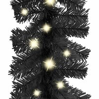 Kerstslinger met LED-lampjes 10 m zwart 5