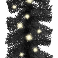 Kerstslinger met LED-lampjes 20 m zwart 5