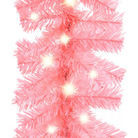 Kerstslinger met LED-lampjes 10 m roze 6