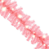 Kerstslinger met LED-lampjes 20 m roze 4