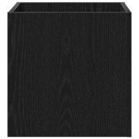 Halmeubelset 5 pcs Zwarte eik, Zilver 80 x 30.5 x 40 cm 8