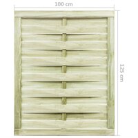 Poort 100x125 cm groen ge&iuml;mpregneerd grenenhout 4