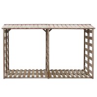 Haardhoutopslag 300x90x176 cm ge&iuml;mpregneerd grenenhout 2
