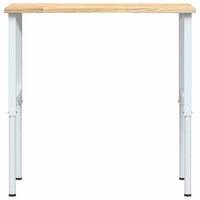 Werkbank 100x60x(71,5-98) cm massief eikenhout 4