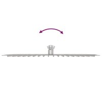 Regendouchekop rechthoekig 40x30 cm roestvrij staal 304 8