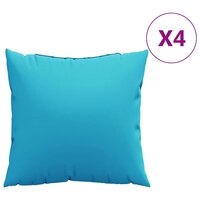 Sierkussens 4 pcs Turquoise 40 x 40 cm Stof 3