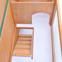Buitenkonijnenhok voor kleine huisdieren, 1 deur, hout 6
