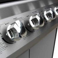 Gasbarbecue 6+1 kookzone zwart en zilver  4