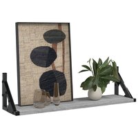 Wandschappen 2 st 60x15x15,5 cm grijs sonoma eikenkleurig 3