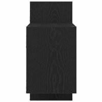 Wandplank Zwart Eiken 129x18x42 cm Bewerkt Hout 6