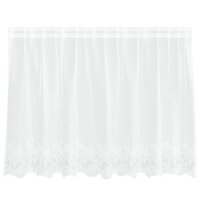 Gordijnen met gordijnen Bloemen Wit 200 x 100 cm Polyester 2