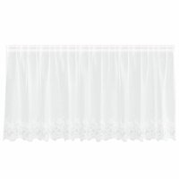 Gordijnen met gordijnen Bloemen Wit Polyester 2