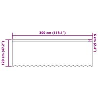 Gordijnen met gordijnen Bloemen Wit Polyester 6