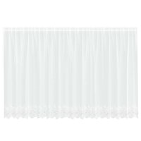 Gordijnen met gordijnen Bloemen Wit Polyester 2