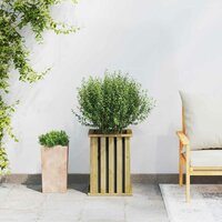 Plantenbak Bruin 33 x 33 x 45 cm Ge&iuml;mpregneerd grenen hout 4