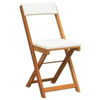 3-delige opvouwbare bistroset met kussens van massief acaciahout 5