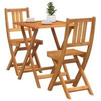 Bistroset 3 pcs Bruin Massief acaciahout 3