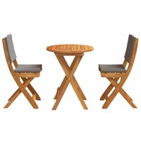 Bistroset 3 pcs Bruin Massief acaciahout 7