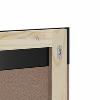 Badkamerspiegel met schap BERG 60x12x70 cm massief hout zwart 5