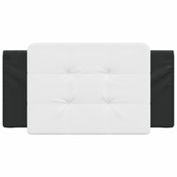 Hoofdbordkussen "Zadar" Zwart-wit 100 cm Kunstleer 4