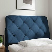 Hoofdbordkussen 80 cm stof blauw 2