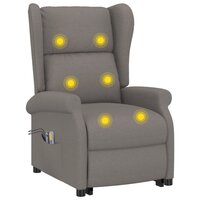 Sta-op-massagestoel stof taupe 7