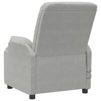 Sta-op-massagestoel kunstsu&egrave;de lichtgrijs 7