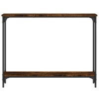 Wandtafel 100x22,5x75 cm bewerkt hout gerookt eikenkleurig 4