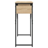 Wandtafel met schap 105x30x75 cm bewerkt hout sonoma eikenkleur 5