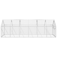 Voli&egrave;re 1,79x6x1,85 m aluminium zilverkleurig 4