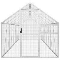 Voli&egrave;re 1,79x8x1,85 m aluminium zilverkleurig 3