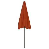 Strandparasol 200x125 cm terracottakleurig 5