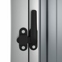 Tuinschuur 88x89x161 cm gegalvaniseerd staal grijs 6