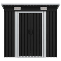 Tuinschuur staal antraciet 2